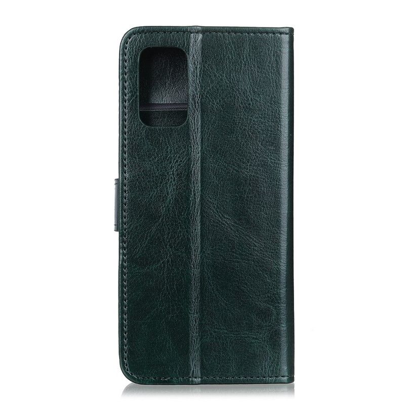 Lederhüllen Für Samsung Galaxy A41 Schwarz Designer-Lederstil