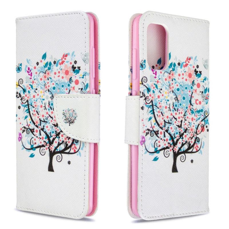 Lederhüllen Samsung Galaxy A41 Blühender Baum