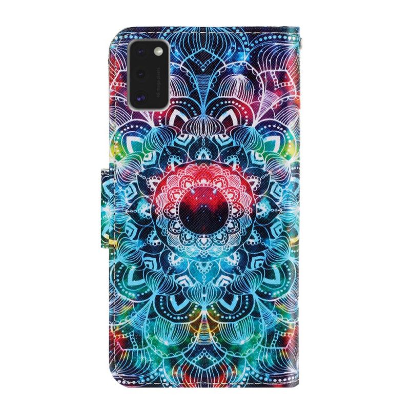 Lederhüllen Samsung Galaxy A41 Handyhülle Auffälliges Mandala Mit Tanga