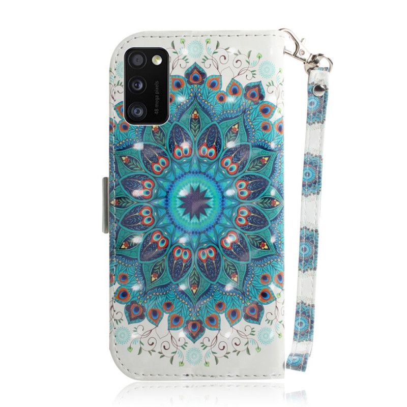 Lederhüllen Samsung Galaxy A41 Meisterhaftes Mandala Mit Tanga