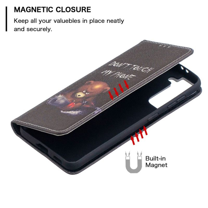 Flip Case Samsung Galaxy S21 5G Gefährlicher Bär