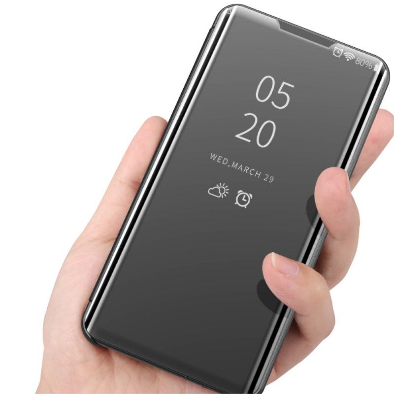 Flip Case Samsung Galaxy S21 5G Schwarz Spiegel