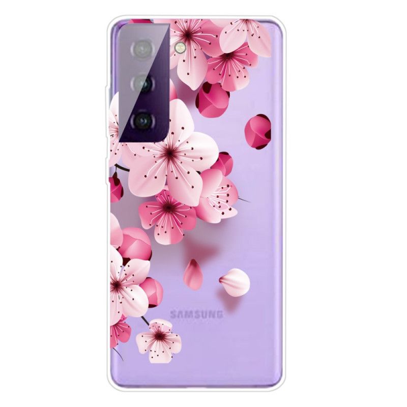 Hülle Für Samsung Galaxy S21 5G Kleine Rosa Blüten