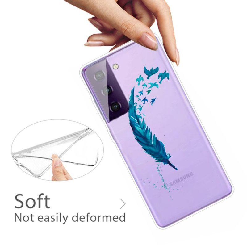 Hülle Für Samsung Galaxy S21 5G Schöne Feder