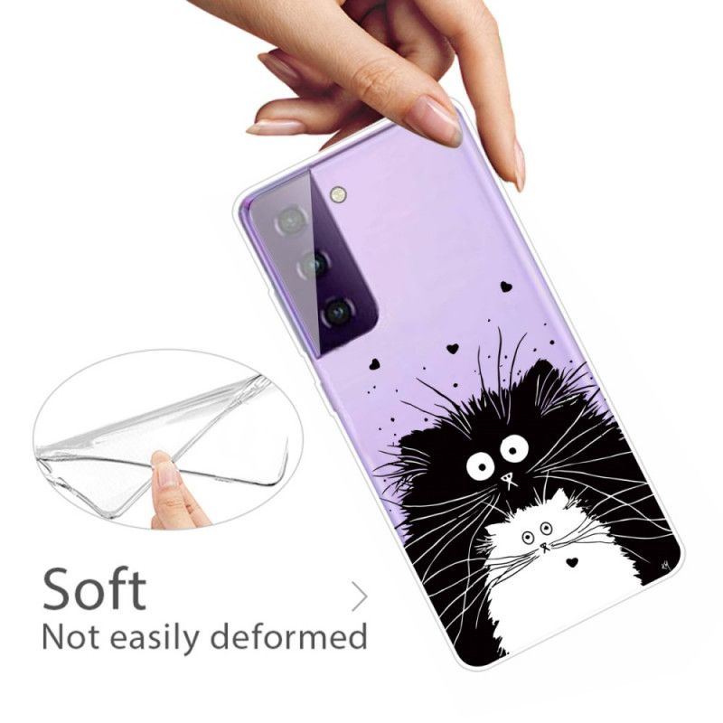 Hülle Samsung Galaxy S21 5G Handyhülle Beobachte Die Katzen