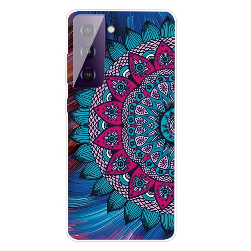 Hülle Samsung Galaxy S21 5G Handyhülle Buntes Mandala