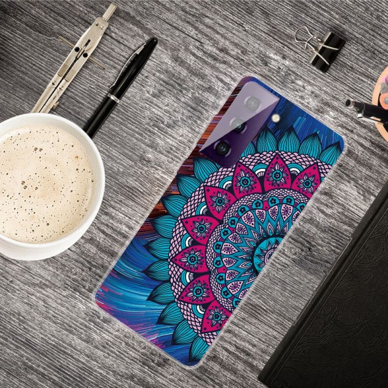 Hülle Samsung Galaxy S21 5G Handyhülle Buntes Mandala