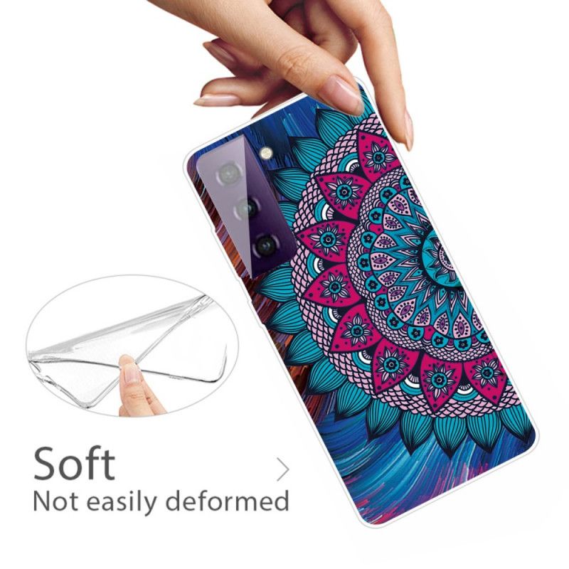 Hülle Samsung Galaxy S21 5G Handyhülle Buntes Mandala