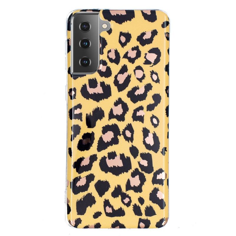 Hülle Samsung Galaxy S21 5G Handyhülle Marmor Im Leopardenstil