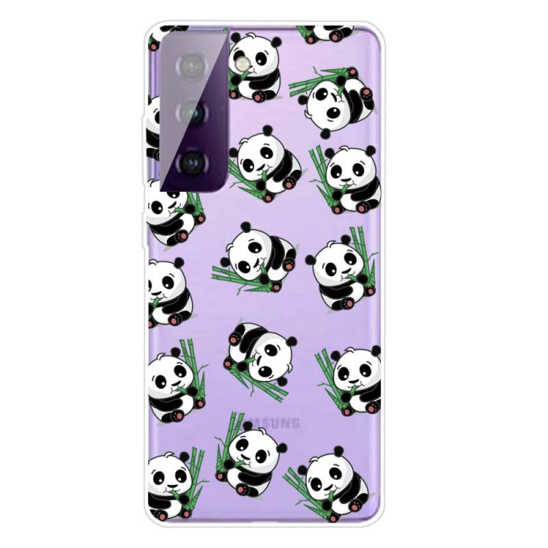 Hülle Samsung Galaxy S21 5G Kleine Pandas