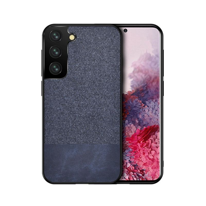 Hülle Samsung Galaxy S21 5G Schwarz Bi-Textur-Kunstleder