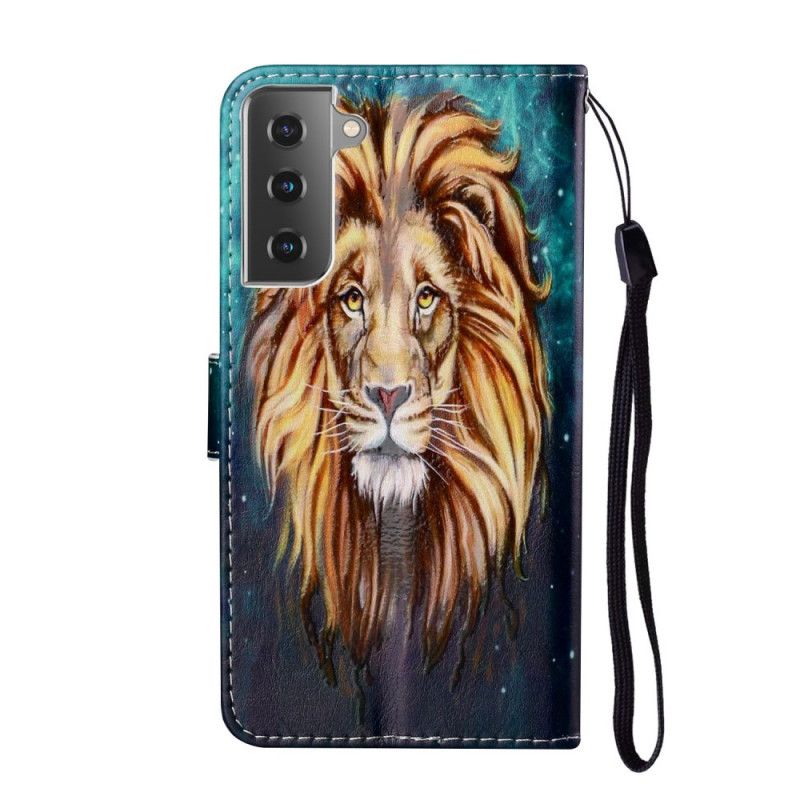 Lederhüllen Für Samsung Galaxy S21 5G König Löwe