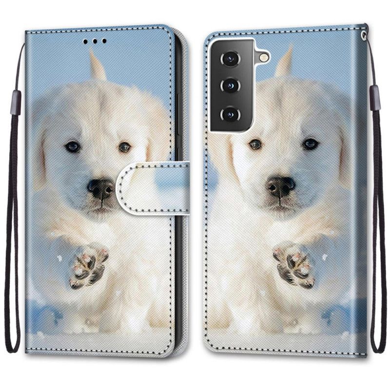 Lederhüllen Samsung Galaxy S21 5G Handyhülle Süßer Hund