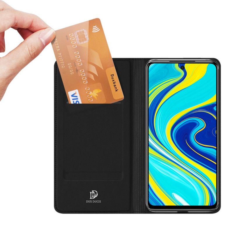 Flip Case Für Xiaomi Redmi Note 9S / Note 9 Pro Schwarz Dux Ducis