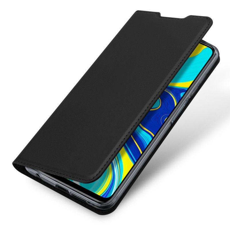 Flip Case Für Xiaomi Redmi Note 9S / Note 9 Pro Schwarz Dux Ducis