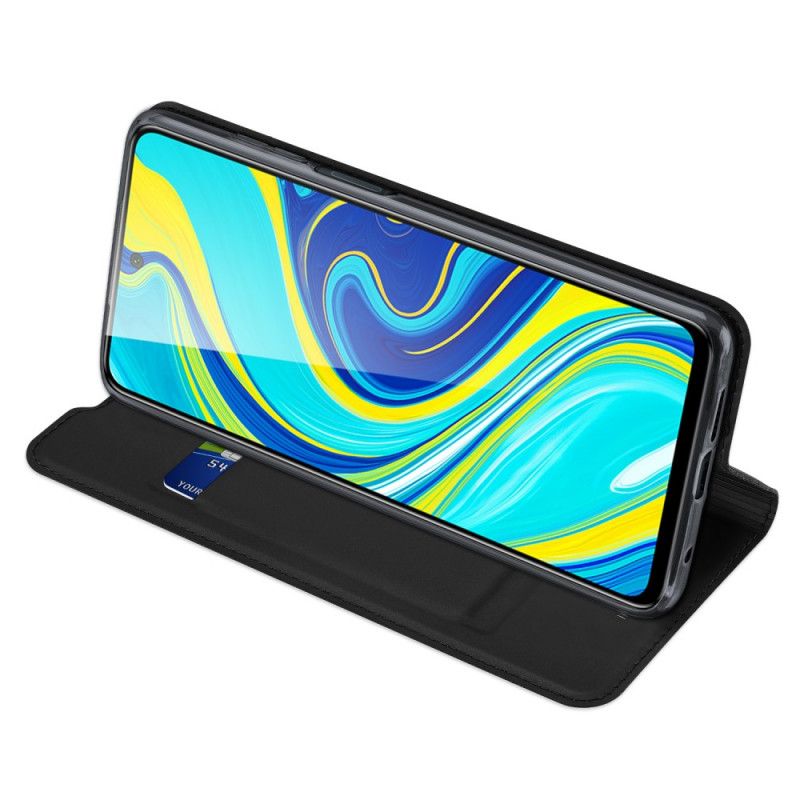 Flip Case Für Xiaomi Redmi Note 9S / Note 9 Pro Schwarz Dux Ducis