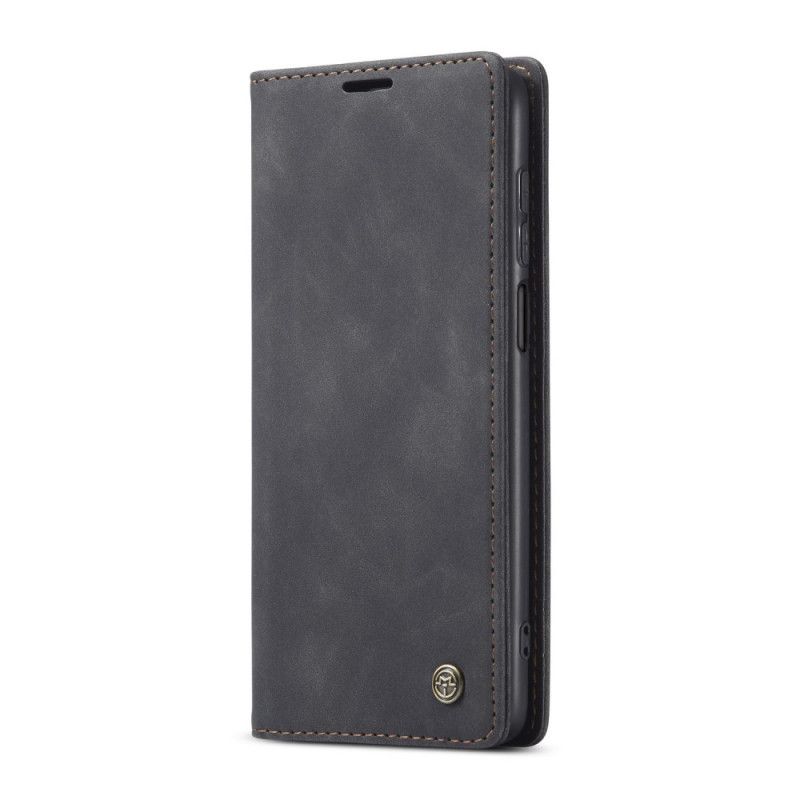 Flip Case Für Xiaomi Redmi Note 9S / Note 9 Pro Schwarz Ledertasche