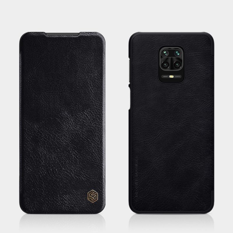 Flip Case Xiaomi Redmi Note 9S / Note 9 Pro Schwarz Nillkin-Qin-Serie