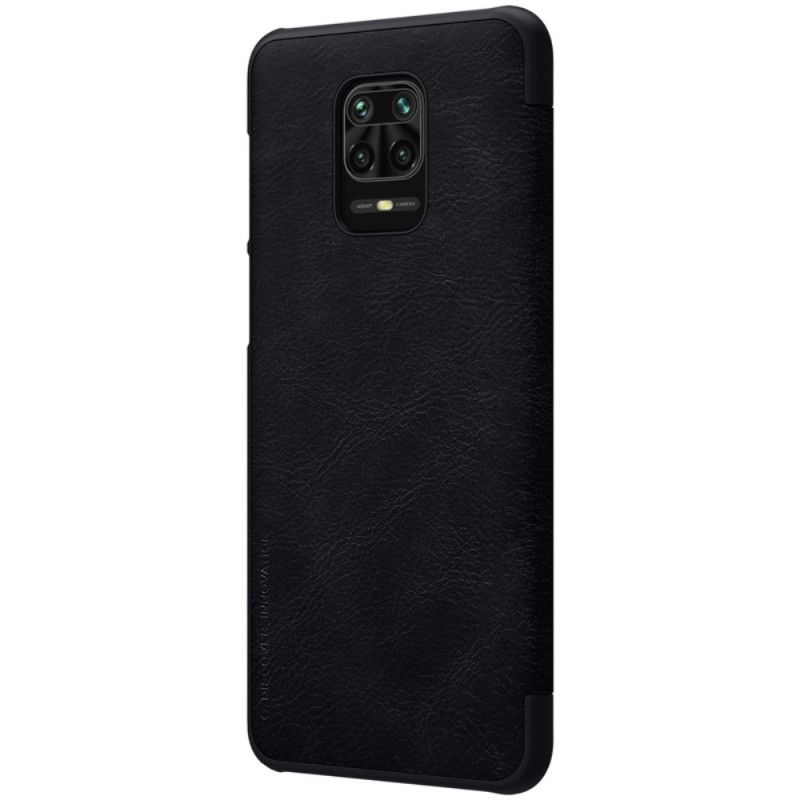 Flip Case Xiaomi Redmi Note 9S / Note 9 Pro Schwarz Nillkin-Qin-Serie