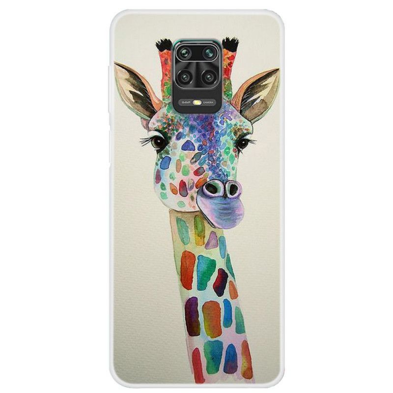 Hülle Xiaomi Redmi Note 9S / Note 9 Pro Bunte Giraffe