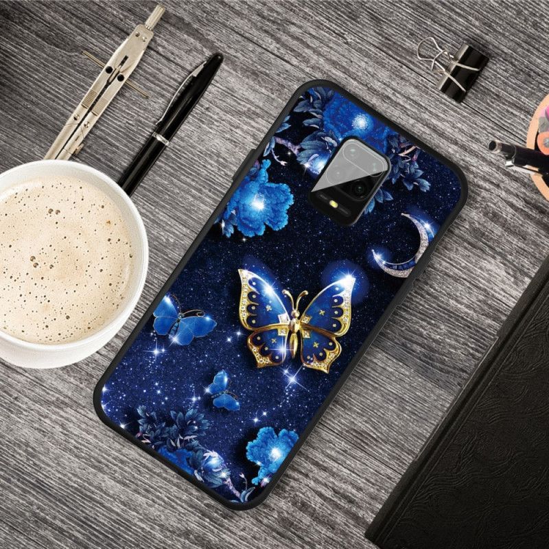 Hülle Xiaomi Redmi Note 9S / Note 9 Pro Handyhülle Goldener Schmetterling