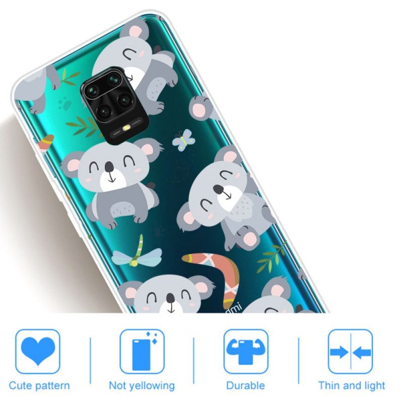 Hülle Xiaomi Redmi Note 9S / Note 9 Pro Kleine Graue Pandas
