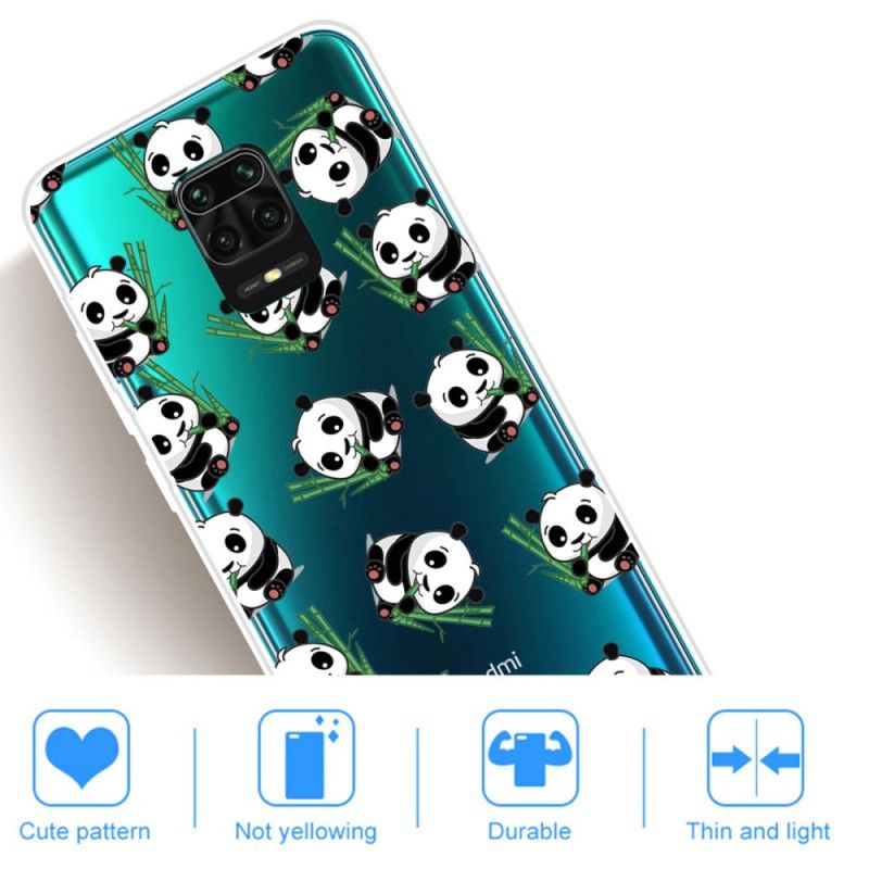 Hülle Xiaomi Redmi Note 9S / Note 9 Pro Kleine Pandas