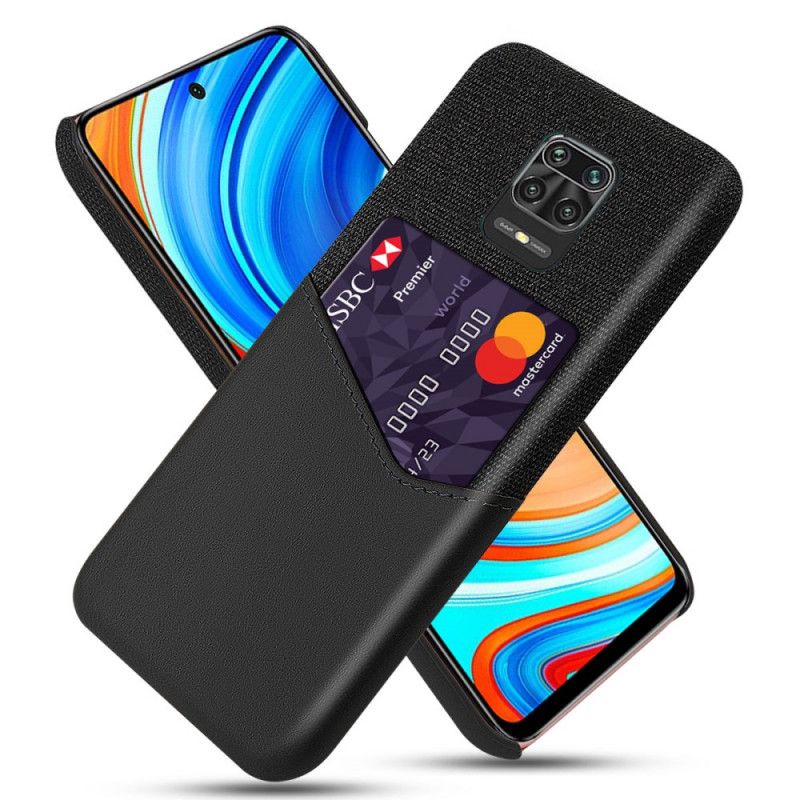 Hülle Xiaomi Redmi Note 9S / Note 9 Pro Schwarz Karteninhaber