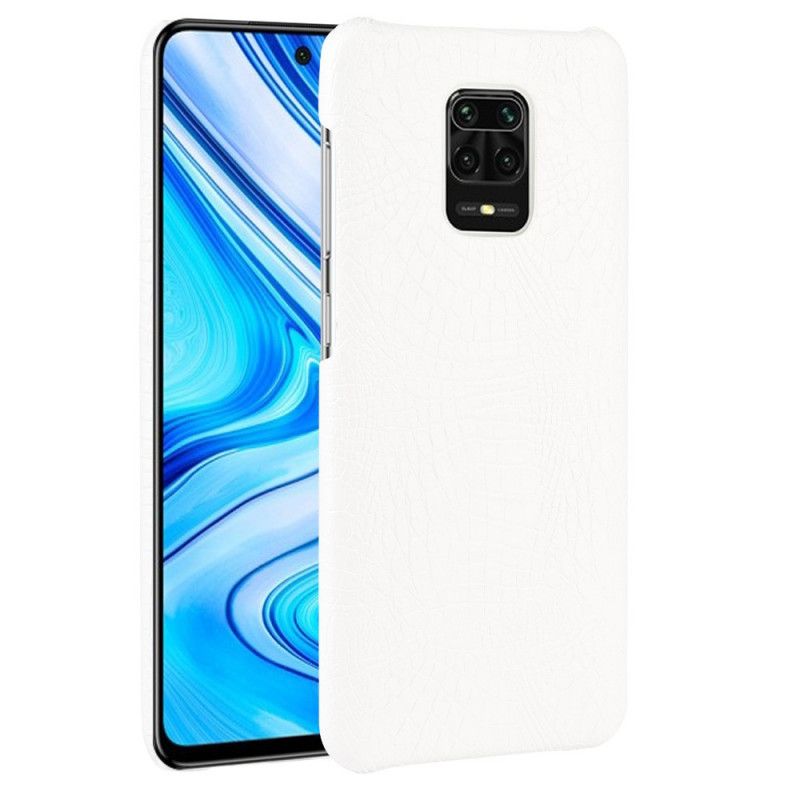 Hülle Xiaomi Redmi Note 9S / Note 9 Pro Schwarz Krokodillederstil