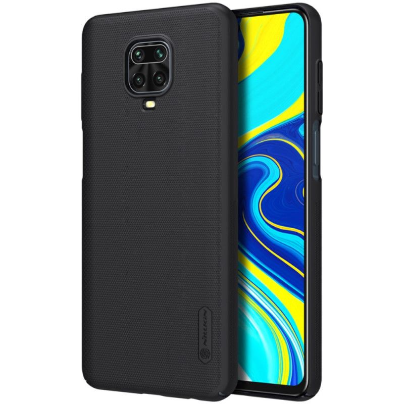 Hülle Xiaomi Redmi Note 9S / Note 9 Pro Schwarz Starrer Gefrosteter Nillkin