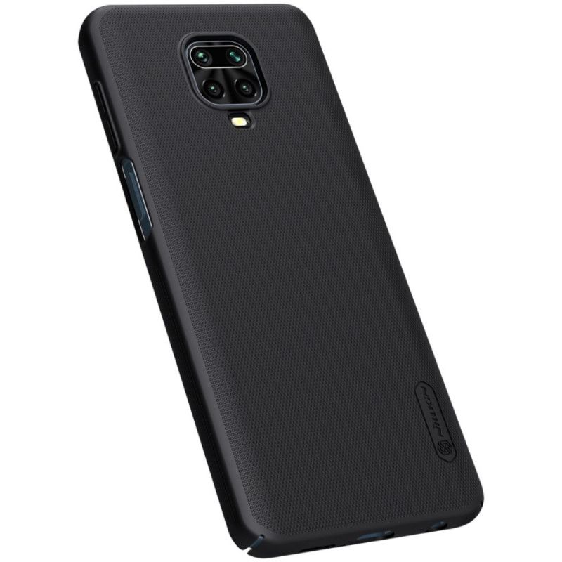 Hülle Xiaomi Redmi Note 9S / Note 9 Pro Schwarz Starrer Gefrosteter Nillkin