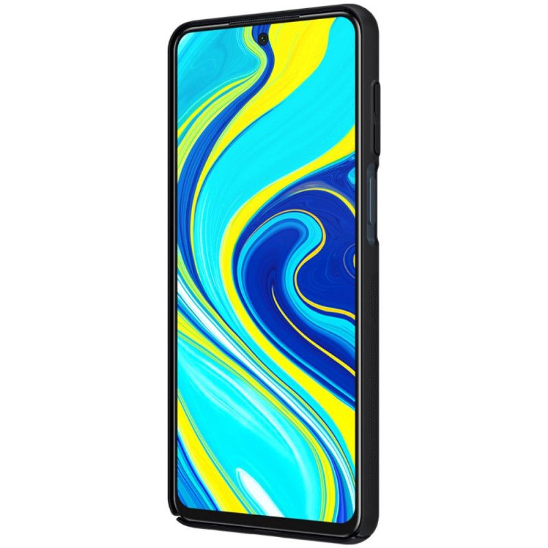 Hülle Xiaomi Redmi Note 9S / Note 9 Pro Schwarz Starrer Gefrosteter Nillkin