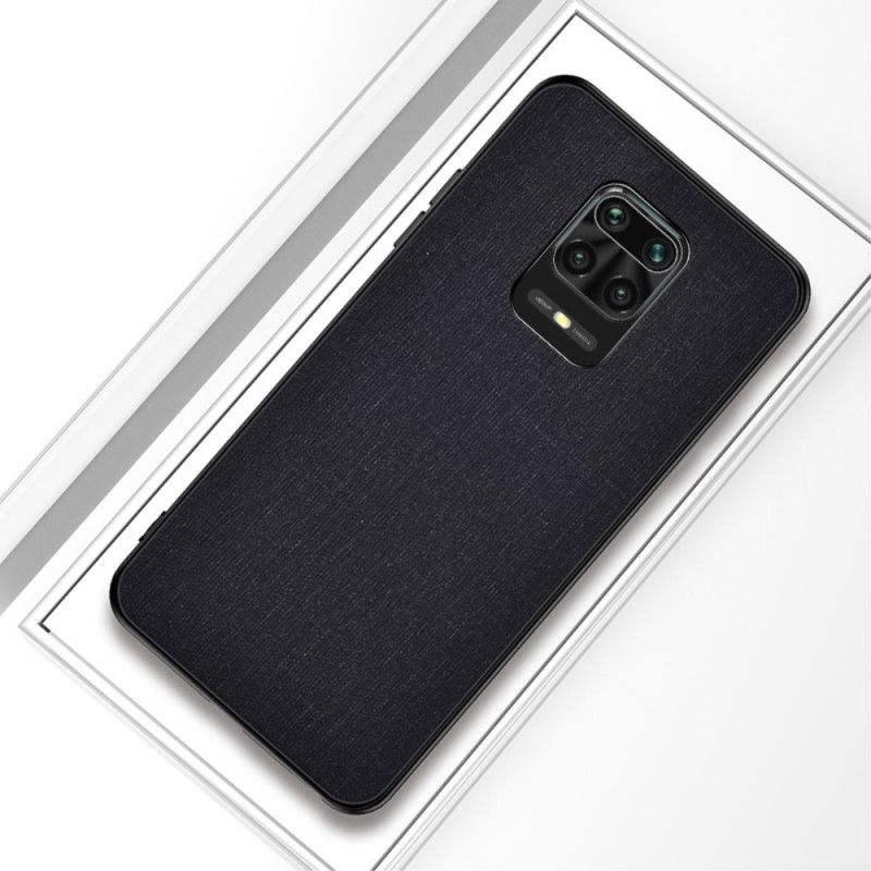 Hülle Xiaomi Redmi Note 9S / Note 9 Pro Schwarz Stoffstruktur