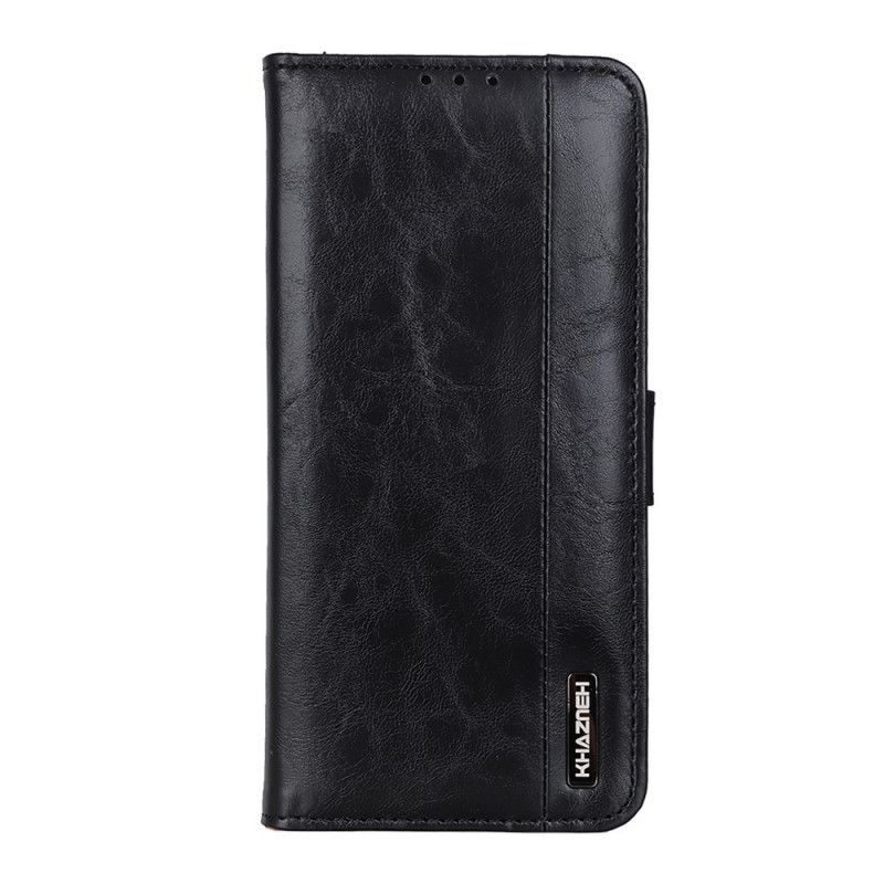 Lederhüllen Für Xiaomi Redmi Note 9S / Note 9 Pro Schwarz Khazneh Eleganz Lederstil