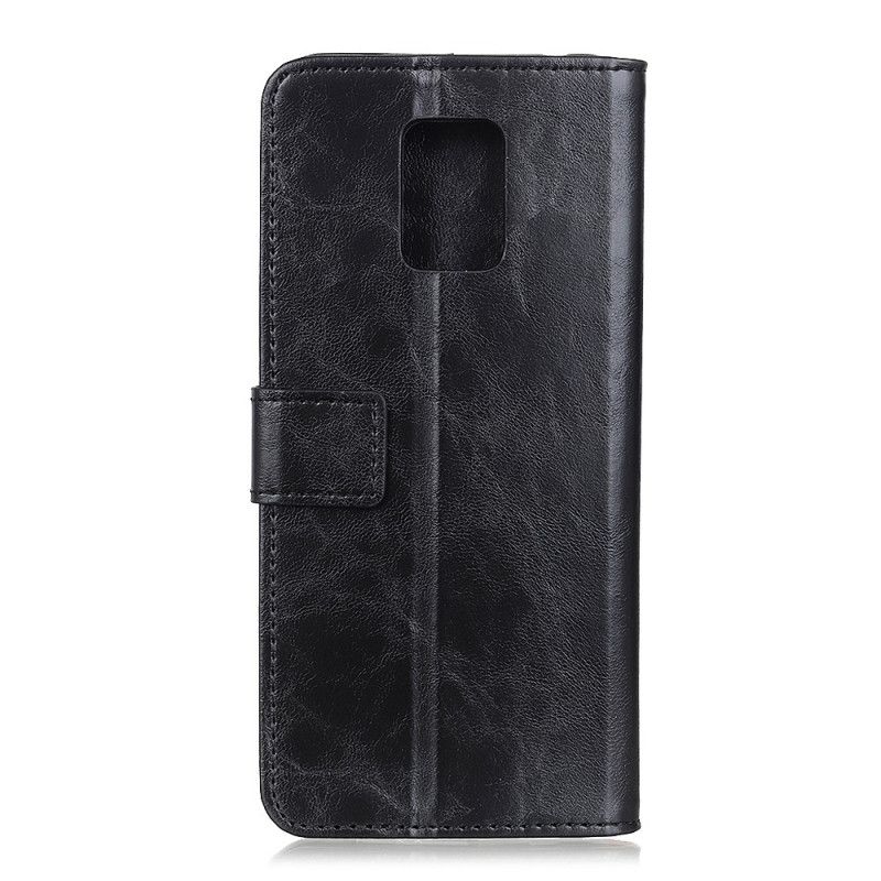 Lederhüllen Für Xiaomi Redmi Note 9S / Note 9 Pro Schwarz Khazneh Eleganz Lederstil