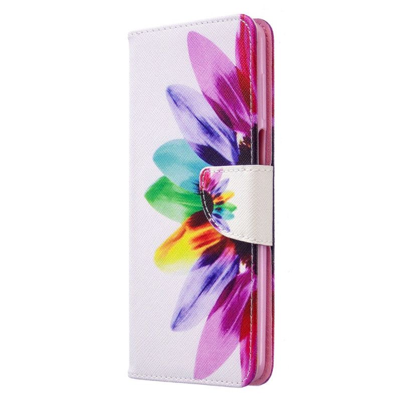 Lederhüllen Xiaomi Redmi Note 9S / Note 9 Pro Aquarellblume