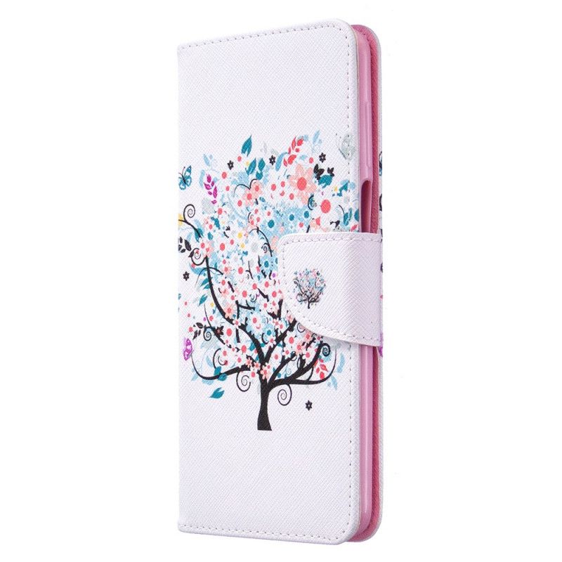 Lederhüllen Xiaomi Redmi Note 9S / Note 9 Pro Blühender Baum