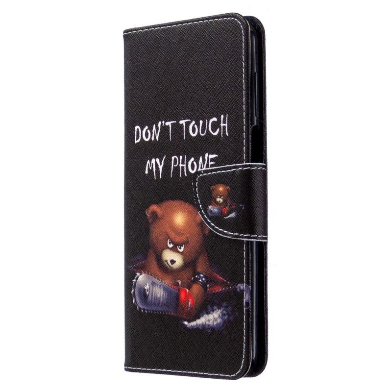 Lederhüllen Xiaomi Redmi Note 9S / Note 9 Pro Handyhülle Gefährlicher Bär