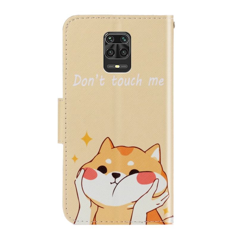 Lederhüllen Xiaomi Redmi Note 9S / Note 9 Pro Katze Fass Mich Nicht Mit Tanga An