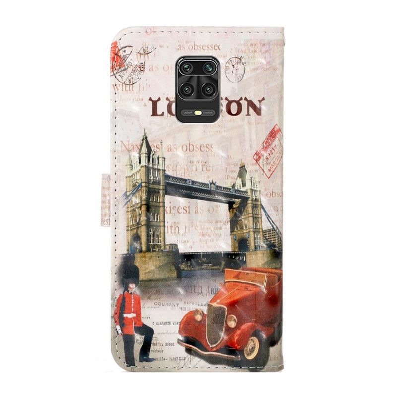Lederhüllen Xiaomi Redmi Note 9S / Note 9 Pro London Reise