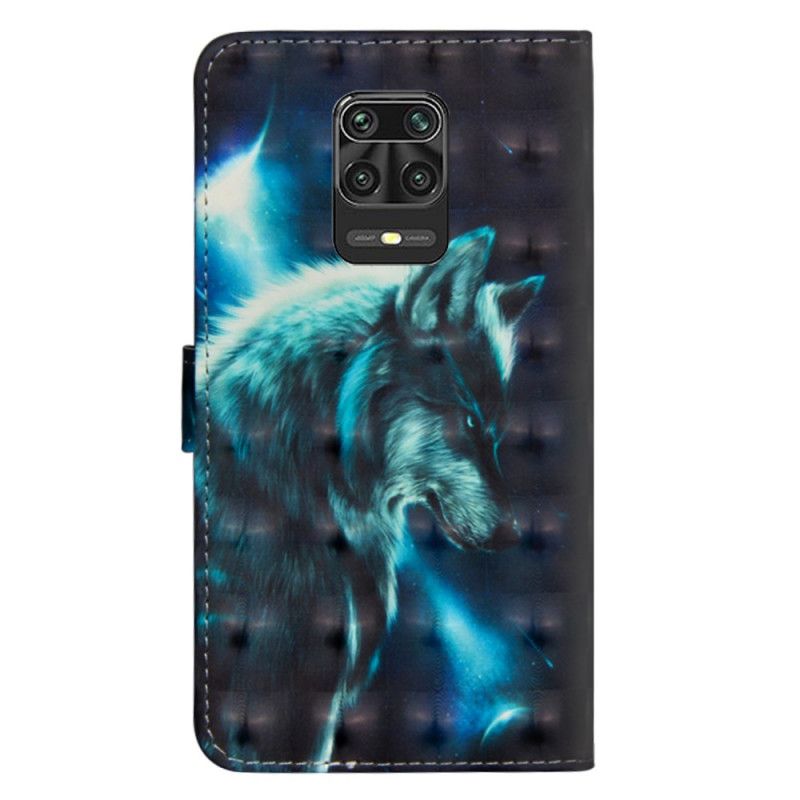 Lederhüllen Xiaomi Redmi Note 9S / Note 9 Pro Majestätischer Wolf