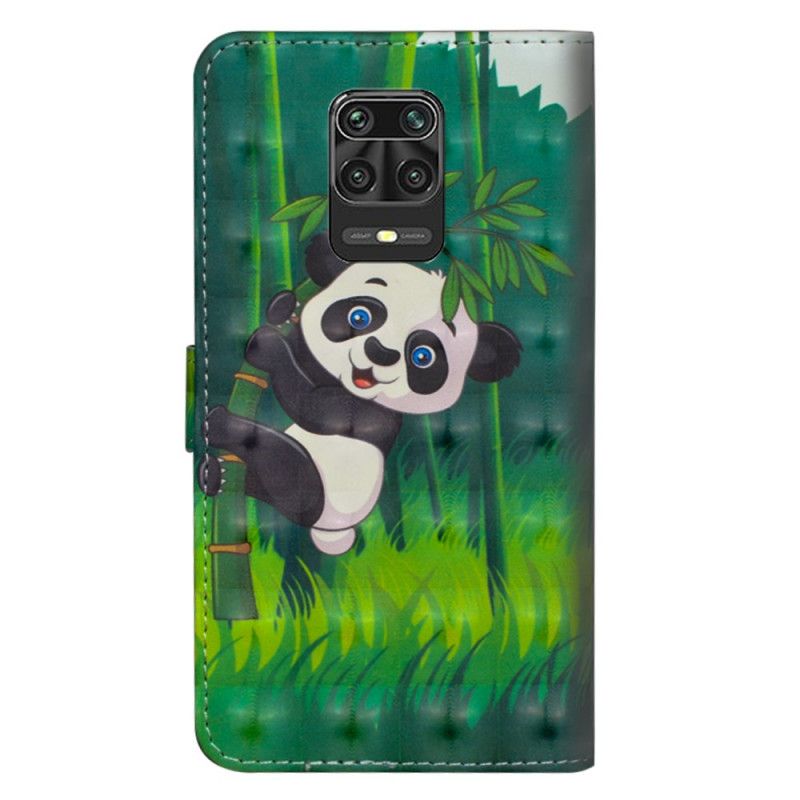 Lederhüllen Xiaomi Redmi Note 9S / Note 9 Pro Panda Und Bambus