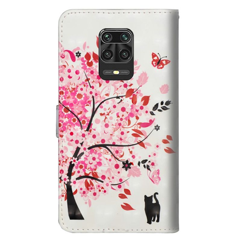 Lederhüllen Xiaomi Redmi Note 9S / Note 9 Pro Rosa Baum