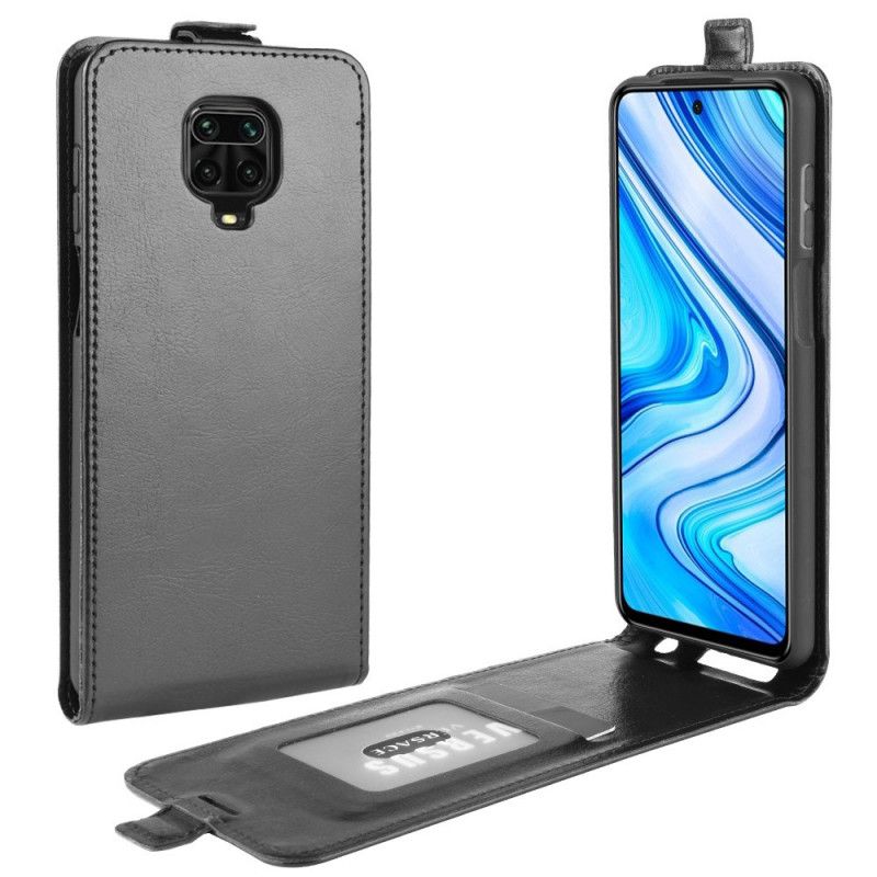 Lederhüllen Xiaomi Redmi Note 9S / Note 9 Pro Schwarz Faltbar