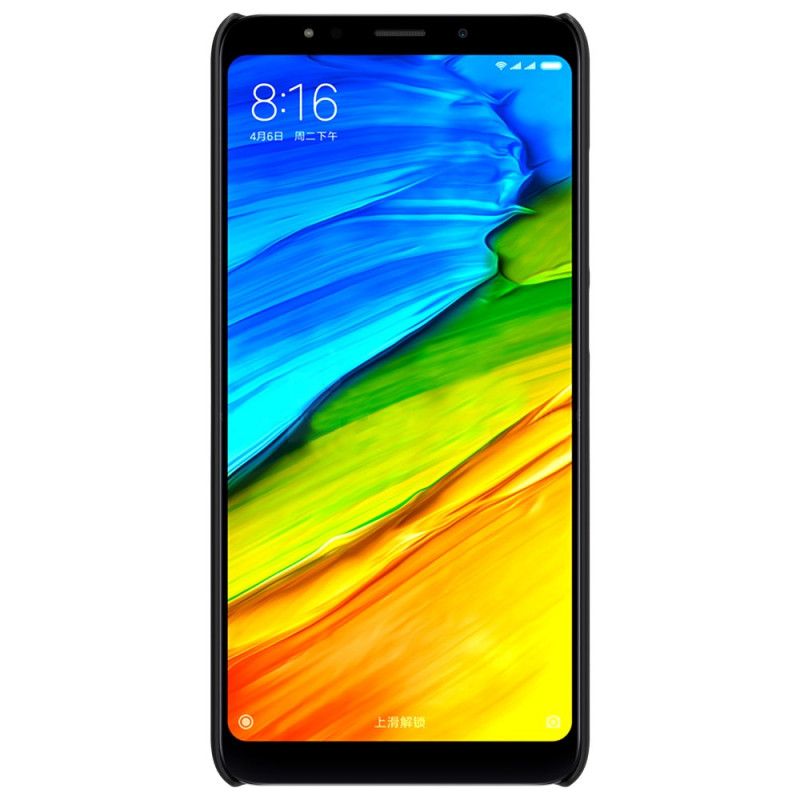 Hülle Xiaomi Redmi 5 Schwarz Starrer Gefrosteter Nillkin