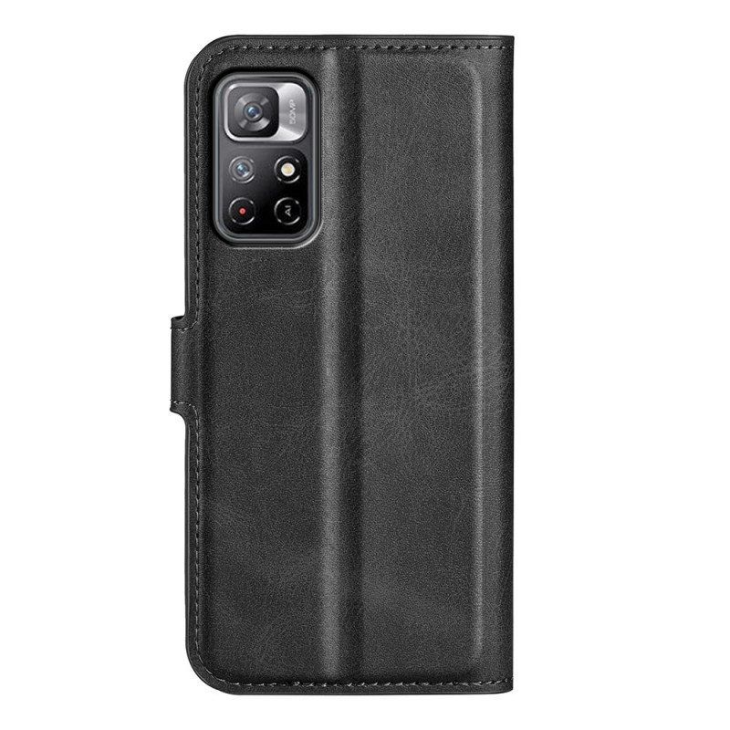 Flip Case Für Poco M4 Pro 5G Kunstleder-design Plus