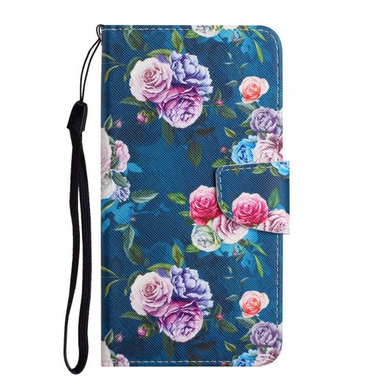 Flip Case Für Poco M4 Pro 5G Liberty Royal Blumen