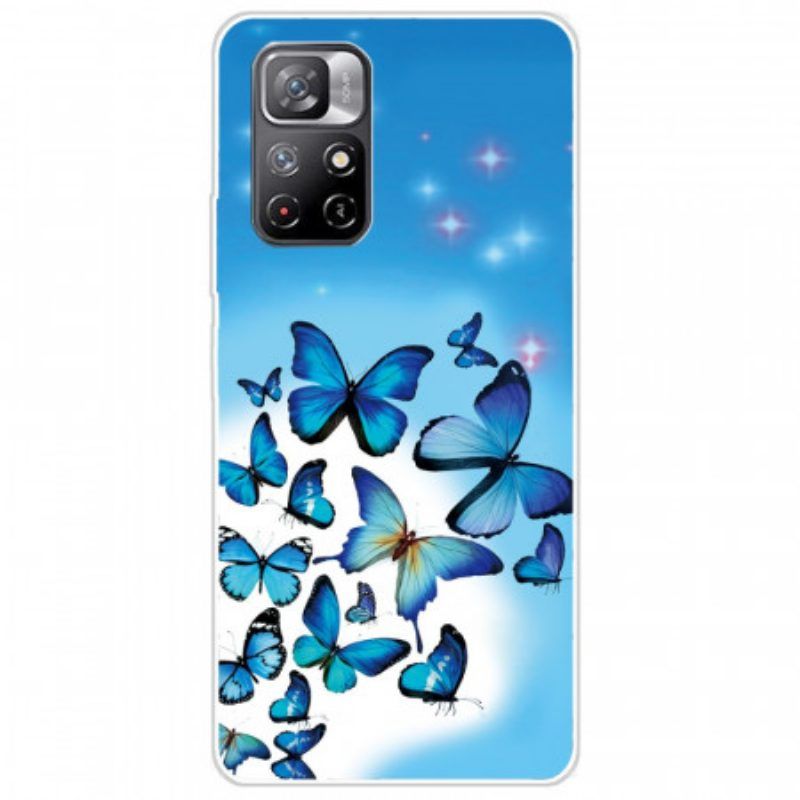 Hülle Für Poco M4 Pro 5G Schmetterlinge Schmetterlinge