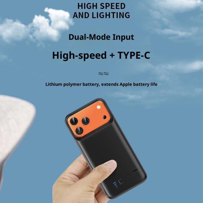 Externe Akkuhülle Mit 5000 Mah Für iPhone 17 Pro Mit Integriertem Ständer