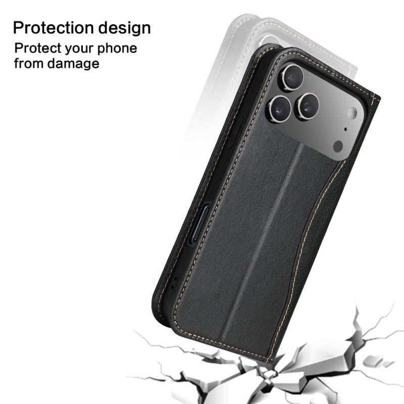 Flip Case Für iPhone 17 Pro Premium-lederdesign